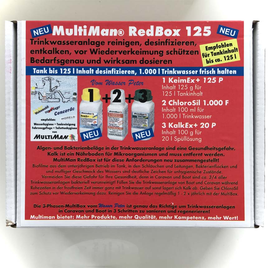 MultiMan RedBox 125 für die Trinkwasseranlage