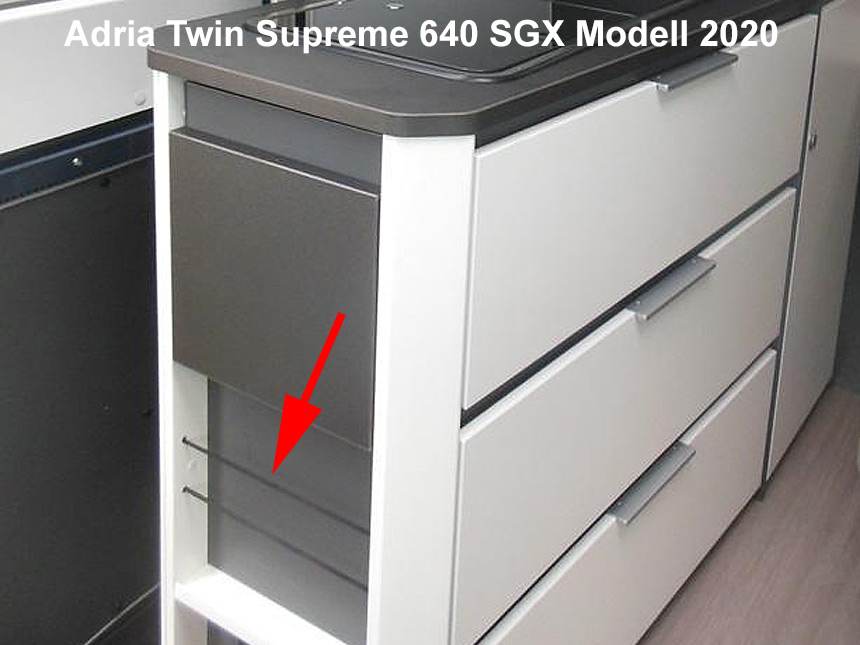 Twin Supreme 640 SGX 2020 Ablagesicherung Kueche